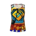 thumbnail image 4 of Lsque Geometry Dash Printed Workout Tank Tops for Women, Athletic Sports Tank Tops, Compression Sleeveless Dry Fit Shirts,Sleeveless Yoga Shirt-X-Large, 4 of 9