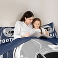 thumbnail image 5 of jejeloiu Football Game Gaming Twin Comforter Sets,American Rugby Helmet Bedding Set For Ball Lovers Reversible 2pcs, 5 of 8