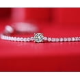 thumbnail image 3 of Forever Jewels 2Ct Round Cut Moissanite Women's Tennis Bracelet 14K White Gold Plated, 3 of 5