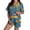 Blue, variant on Summer Sales Womens Pajama Sets Funny Pumpkin Print Short Sleeve Button Top Loungewear Halloween Pajama Sets for Women 2 Piece