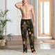 thumbnail image 2 of Fotbe Sloth Doing Yoga Pantalones de Pijama para Hombre, Pantalones de Dormir, Pantalones de Casa con Cintura Ajustable y Bolsillos-Small, 2 of 6