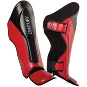 Century Drive Traditional Shin Instep Guards - L/XL - Red/Black