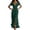 A-Dark Green342, variant on Women's Wrap Tie Maxi Dress Short Sleeve Deep V Formal Party Split Long Dress