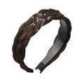 thumbnail image 2 of Hair Band Hair Braided Headband Hair Accessories Hair Band Braids Hair Bands Dark Brown, 2 of 8