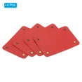 thumbnail image 3 of Luggage Handle Wrap, 4 Pack PU Handbag Grip Cover Protector Identifier with Clasp, Red, 3 of 5