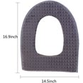 thumbnail image 5 of Yirtree Warm Zipper Bathroom Toilet Seat Mat Cushion Winter Soft Closestool Plush Cover, 5 of 8