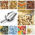 thumbnail image 3 of Cucharas de cocina de acero inoxidable Cucharas de cocina Cuchara de cubitos de hielo para congelador Cuchara de harina de avena Cuchara de palomitas de maíz Comida Café Grano Azúcar Cuchara de, 3 of 7