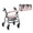 Cat Yarn Ball Print Pink, variant on COEQINE Seat and Backrest Covers for Rollator Walkers with Large Under Seat Bag, Lightweight Mobility Accessory Protector Decor for Older Elderly Gifts, Retro Mushroom Floral