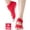 Red-3 Pairs, variant on Jtbuh XLY Women's Toeless Yoga Socks, Backless Athletic Sports Socks with Non Slip Grips for Pilates,Ballet, Dance