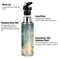 thumbnail image 3 of Yayeee 20oz Insulated Water Bottle Double Wall Stainless Steel with Flip Straw Lid, Night Forest Scene, 3 of 7