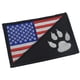 thumbnail image 1 of Parche de Gancho y Bucle Hot6sl Aplique Bordado Bandera Pata de Perro, 1 of 4