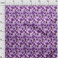thumbnail image 3 of oneOone Cotton Cambric Purple Fabric Mushroom Craft Projects Decor Fabric Printed By The Yard 56 Inch Wide, 3 of 5