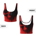 thumbnail image 5 of Lsque Minimalist Skull Red Printed Women'S Sports Bra, Compression, Moisture Wicking, High-Impact Sports Bra For Women,Supportive sports bra-X-Large, 5 of 9