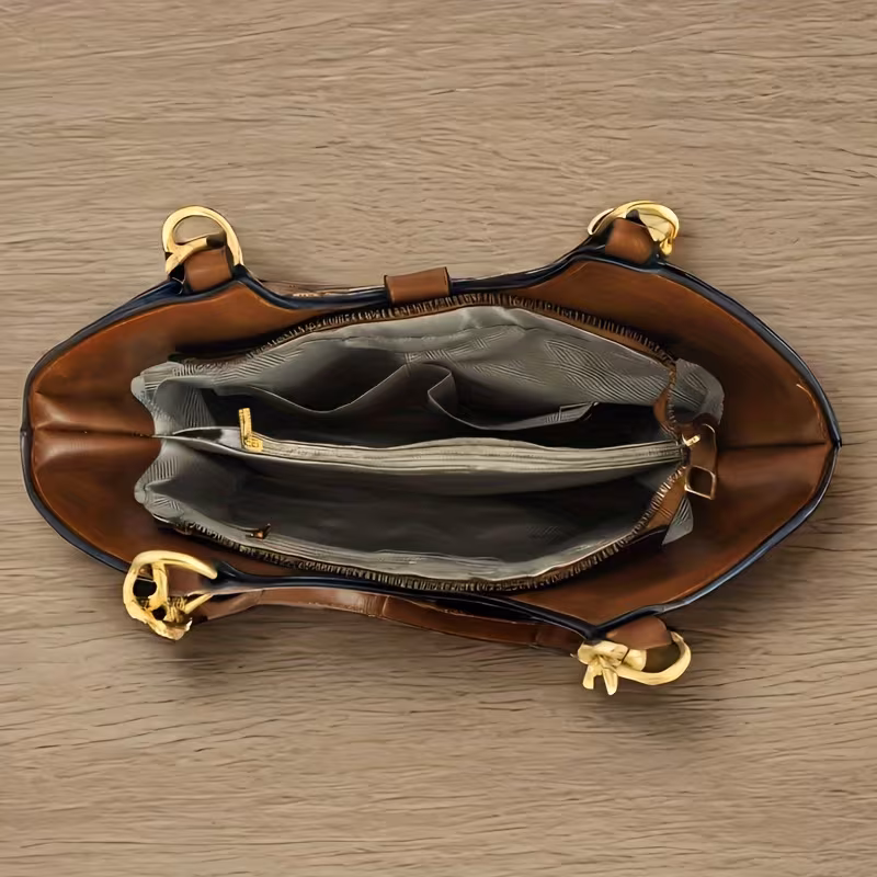 thumbnail image 4 of 2pcs PU Crocodile Embossed Women'S Bag Set, Made of High-quality Hardware and Materials, Suitable As A Shoulder Bag or Crossbody Bag for Gifts, 4 of 8