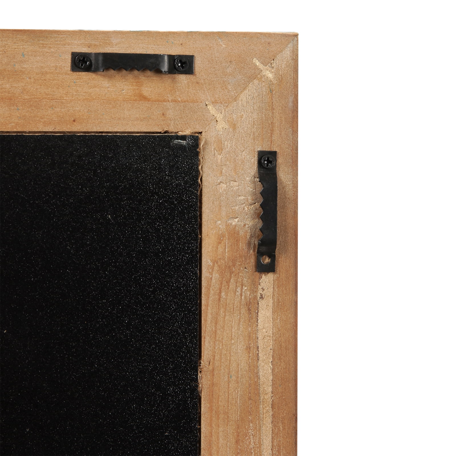 SOFE Fabric Bulletin Board Memo Board 21"×27", Large Cork Boards for Walls with Rustic Blue Frame, Vision Boards Photo Display Board, Pinboard Wall Organizer, Decorative Note Message Board