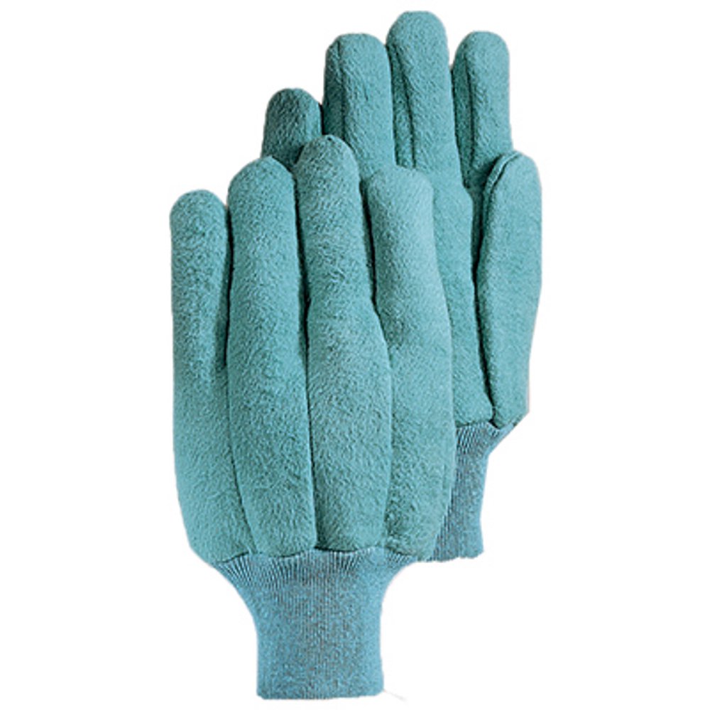 Large Extra Heavy Napped Green Fleece Chore Glove Extra Heavy Long Wea