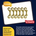 thumbnail image 3 of Goriertaly 4 Pieces Snaps Steel Double End Solid Color Belt Clasp Hook Portable Reusable Removable Heavy Duty Clips Buckles, 3 of 6