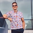 thumbnail image 5 of Daiia Fashionable Cats Pattern Men’s Polo Shirts,Solid Deck Shirt,Classic Fit, Breathable Cotton Polo for Casual and Sport Wear-4X-Large, 5 of 7