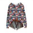 thumbnail image 2 of Women's Knit Sweater Pullover Hooded Sweatshirt with Christmas Print, Cute and Comfortable, Perfect for Fall and Winter Casual Wear and Holiday Festivities,Sky Blue,M, 2 of 5