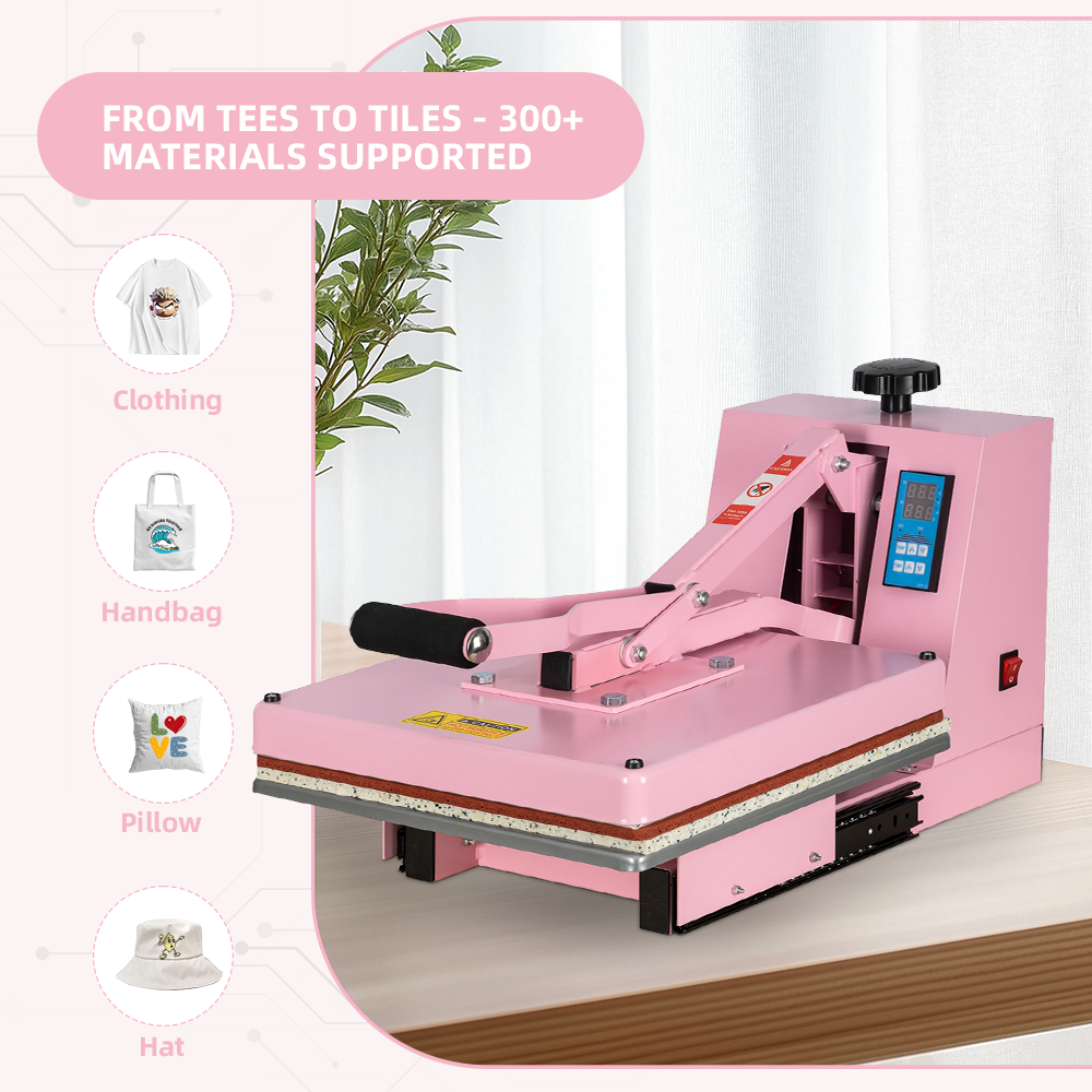 Heat Press Machine 15x15 Manual Heat Press Machine With Slide-out base,Heat Transfer Machine