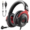 thumbnail image 1 of Auriculares para juegos de PC - Auriculares PS4 con cable para juegos con micrófono con cancelación de ruido, auriculares sobre la oreja compatibles con el controlador PS4/PS5, Xbox One, PC, Mac, com Namotu CZDZ-ZC130, 1 of 6
