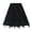 Black, variant on Women's Summer Midi Tulle Skirt Tiered Bead Flowy A-line Skirt for Travel, Beach, Shopping