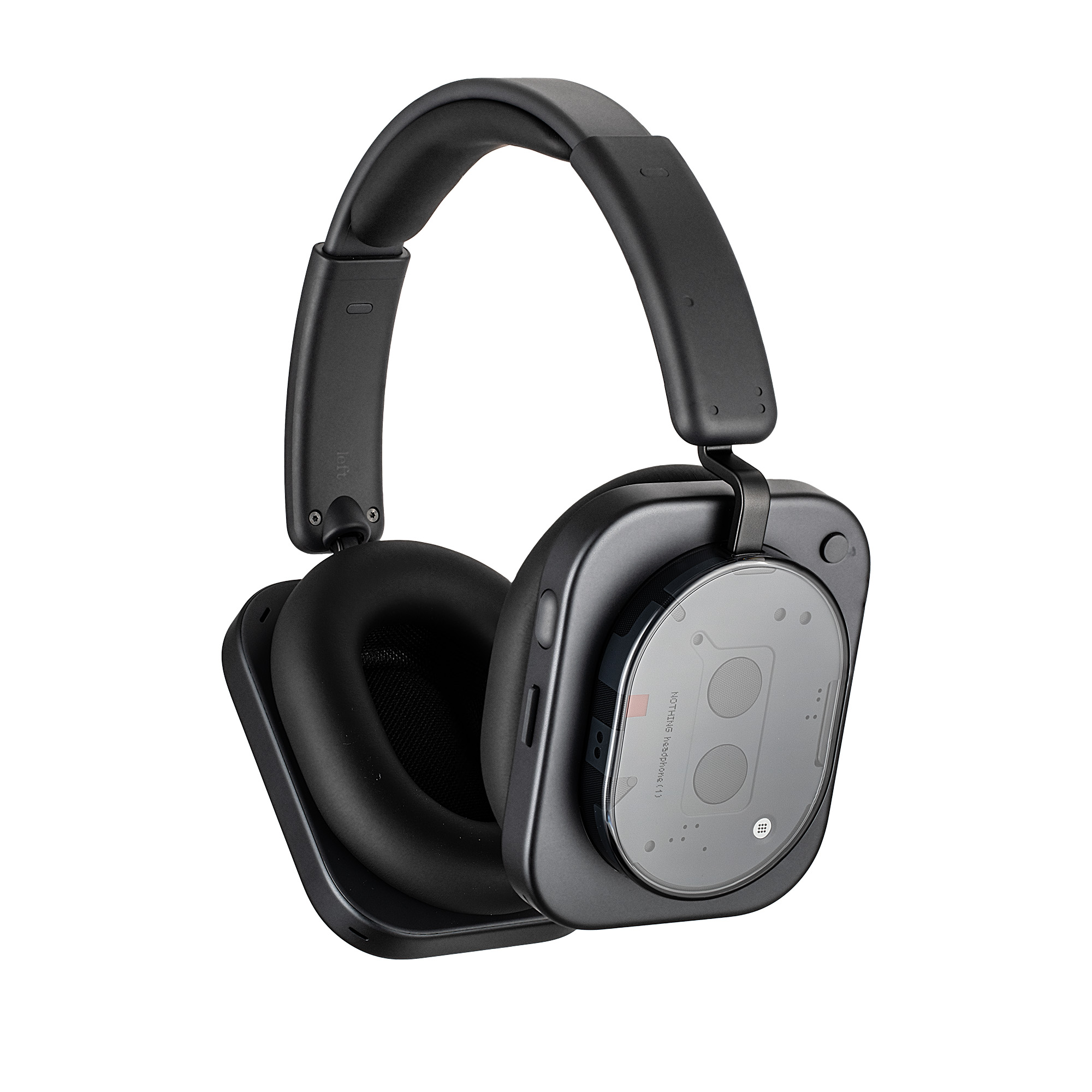 Nothing Headphone (1) (Black) Hybrid Active Noise Cancelling Wireless Over Ear Headphones Bundle Including: Headset Case, Goby Labs Cleaner, Desk Holder, Charging Cable W Adapter, Fiber Cloth