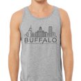 thumbnail image 2 of Skyline Buffalo New York Tank Top Unisex X-Large Grey, 2 of 5