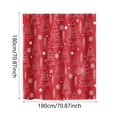 thumbnail image 2 of Dvkptbk Rideau de Douche en Polyester Imprimé Flocon de Neige d'Hiver de Noël, 2 of 3