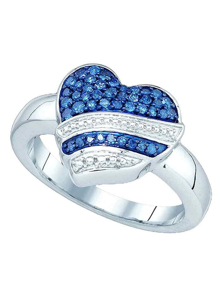 Details about   Approx 0.50ct Blue CZ Halo Engagement Ring Womens Multi Color Halo Wedding Ring 