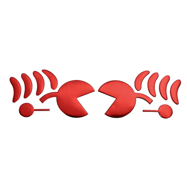 1 Pc Calcomanía para Parachoques de Coche Impermeable de Goma Suave Roja para Motocicleta, Ventanas, Laptops, Maletas, Sticker de Bloqueo de Rasguños 19x6cm