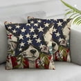 thumbnail image 3 of nygtbtfer Car Throw Pillow Covers, USA Flag Cushion Case for Sofa Couch Set of 2 White, 3 of 7
