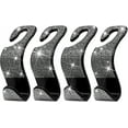 thumbnail image 1 of 4pcs Car Purse Hook Bling Rhinestone Car Hooks For Women-silver, 1 of 5