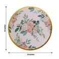 thumbnail image 4 of Balsa Circle 6 Gold Round 13 in Disposable Paper Charger Plates Floral Design Party Events Decorations Supplies, 4 of 8