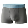 thumbnail image 2 of UVEASISHA Cotton Stretch Boxer Briefs for Men Fashion Sports Underwear Low Rise Breathable Panties Gray 3XL, 2 of 3
