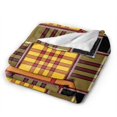 thumbnail image 6 of Yellow Plaid Scottish Throw Blanket,Super Soft Anti-Pilling Flannel Bed Blankets, 80"x60", 6 of 8