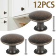 thumbnail image 1 of 12pcs Vintage Knobs Cabinet Handles Zinc Alloy Drawer Hand Pulls Replacement Furniture Cupboard Closet Door Hardware DIY Knobs, 1 of 5