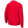 thumbnail image 3 of Men's Colosseum Scarlet Rutgers Scarlet Knights Arch & Logo Crew Neck Sweatshirt, 3 of 3