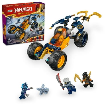 LEGO NINJAGO Arin’s Ninja Off-Road Buggy Car Toy with 4 Minifigures, Building Set for Kids with Dragon Toy from the NINJAGO Dragons Rising TV Show, Birthday Gift for 7 Year Old Boys and Girls, 71811