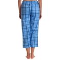 thumbnail image 3 of Just Love 100% Cotton Women's Capri Pajama Pants Sleepwear - Comfortable and Stylish (Navy Plaid, 2X), 3 of 3
