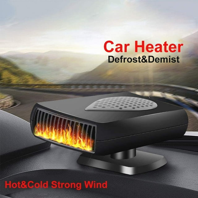 Calentador de coche portátil 2 en 1, descongelador de coche de calentamiento rápido, ventilador de refrigeración de coche frío y caliente, desempañador de ventilador de calor rápido Ormromra WLJ-3920