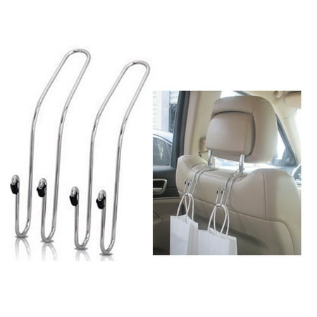 2 Universal Car Back Seat Headrest Hanger Holder Hooks Bag Purse Organizer Suv