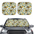 thumbnail image 2 of Yiaed Bees and Flower Print Car Front Windshield Sun Shade,Foldable Anti-UV Car Sunshade for Front Window for Most Vehicles-Medium, 2 of 5