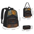 thumbnail image 2 of Balery Rustic Cabin Autumn Forest Mochila escolar 3 en 1 para niños: mochila resistente con lonchera térmica y estuche para lápices. Mochila escolar para niños y niñas., 2 of 7
