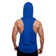 thumbnail image 4 of Camiseta sin mangas con capucha para hombre - Camiseta de entrenamiento físico - 180 g de imitación de algodón - M-XXL, 4 of 7
