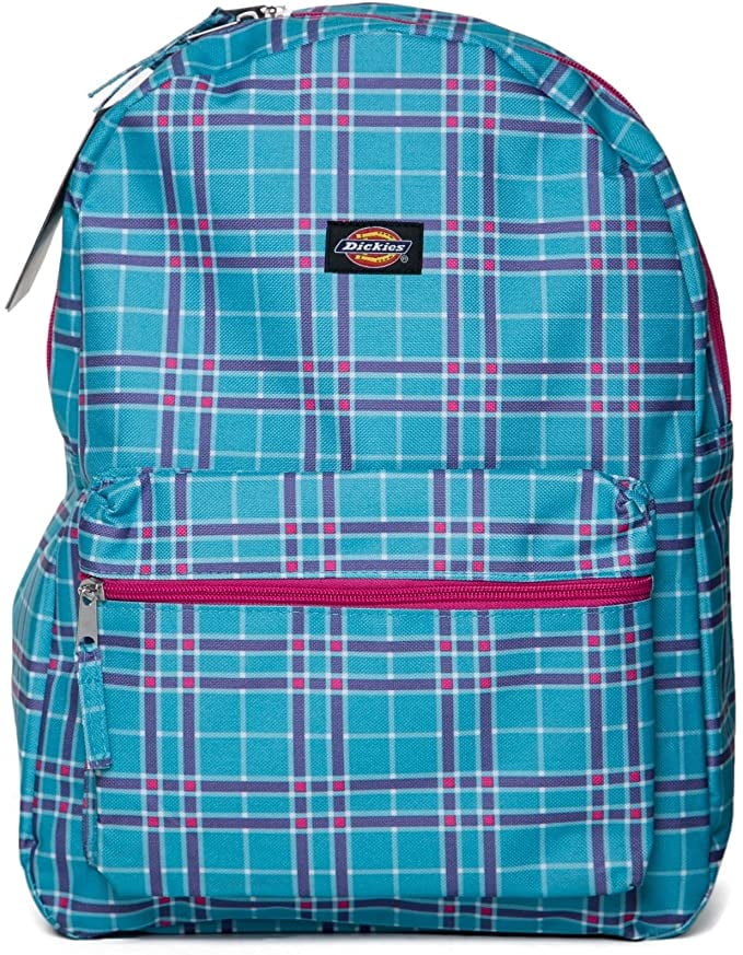 Dickies Student Recess Backpack Turquoise/Pink Plaid