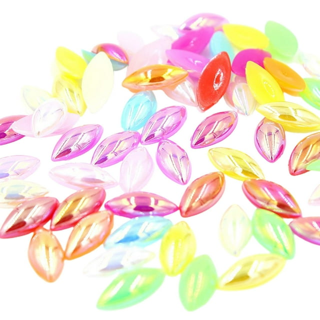 50 Piezas Coloridas Con Forma De Gota De 15 X 7 Mm Para Decoración De Manualidades De Ropa.