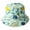 Blue, variant on Toddler Cartoon Dinosaur Print Sun Protective Bucket Hat Infant Boys Girls Wide Brim Summer Beach Hats Packable Sun Hat for 1-4 Years