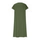 thumbnail image 3 of WILLBEST Vestido De Verano Para Mujer, Vestido Informal Holgado De Lino Con Cuello En V Y Manga Corta, Vestido De Día Cómodo De Color Sólido, 3 of 3
