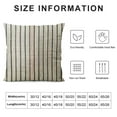 thumbnail image 5 of BANET Striped Throw Pillow Covers Pillow Cover with Decorative Pillows Pillowcase for Sofa Couch Bed, Khaki 22x22in, 5 of 5